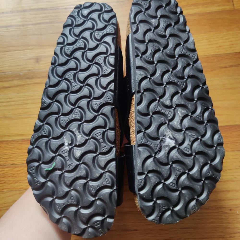 Birkenstock Big Buckle Siena Glossy Patent Black Sandals Size 7 US - Picture 6 of 7